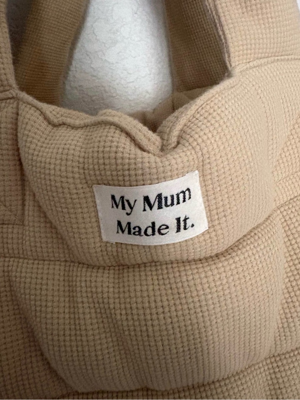 My Mum Made It Cream Quilted Tote Bag - Picture 3 of 9
